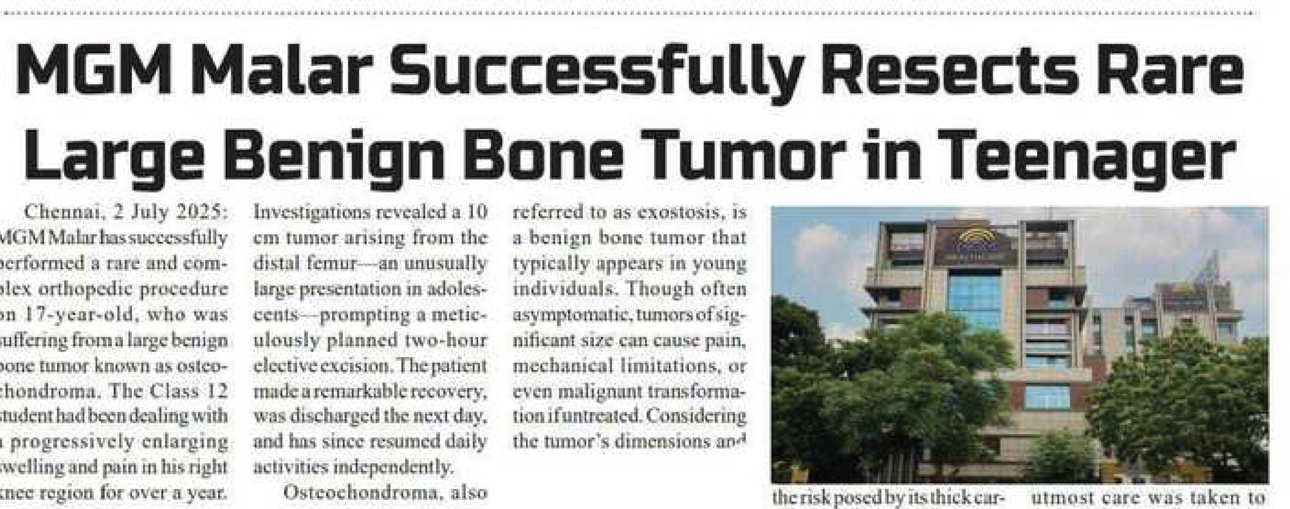 Hospital in Adyar Chennai