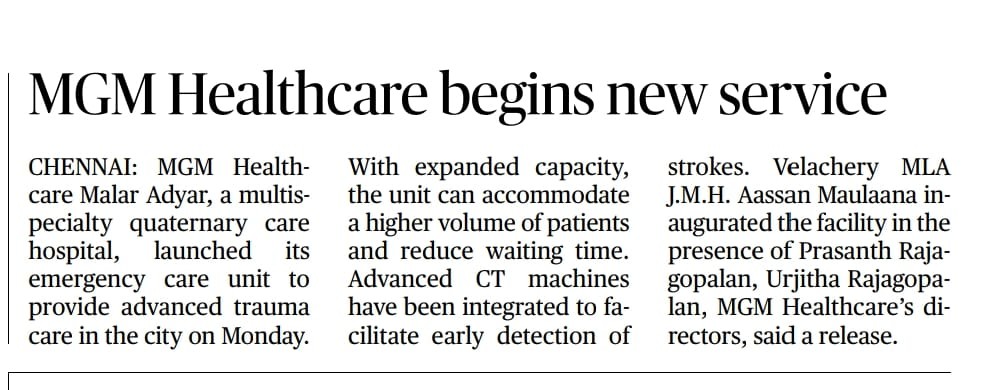 Hospital in Adyar Chennai